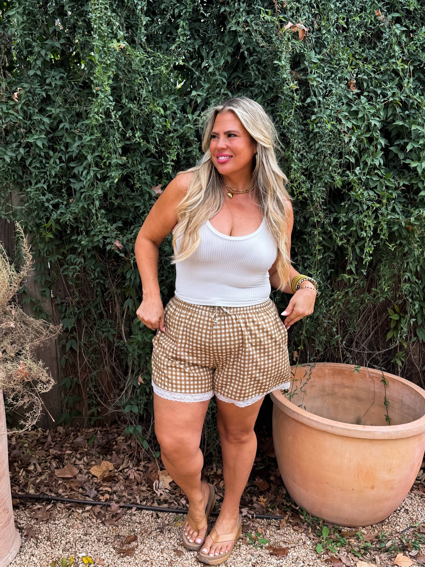 Brown -COUNTRY SIDE SHORTS
