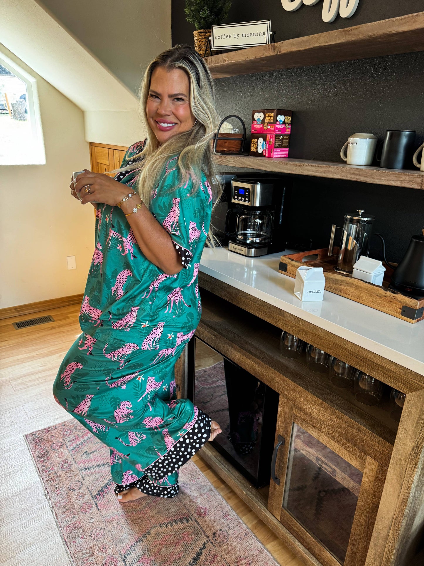 Green Tiger LEOPARD LUXE Pajama set