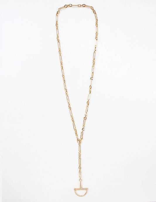 Gold Horsebit Necklace