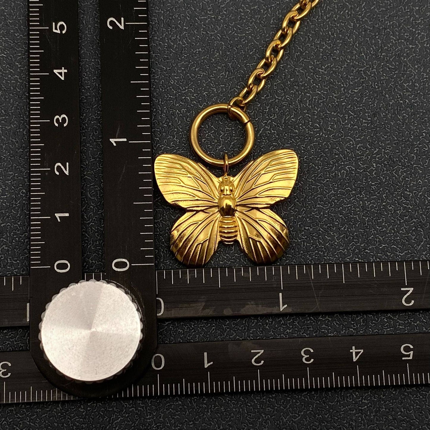 18K Gold Plated -Butterfly Charm Necklace