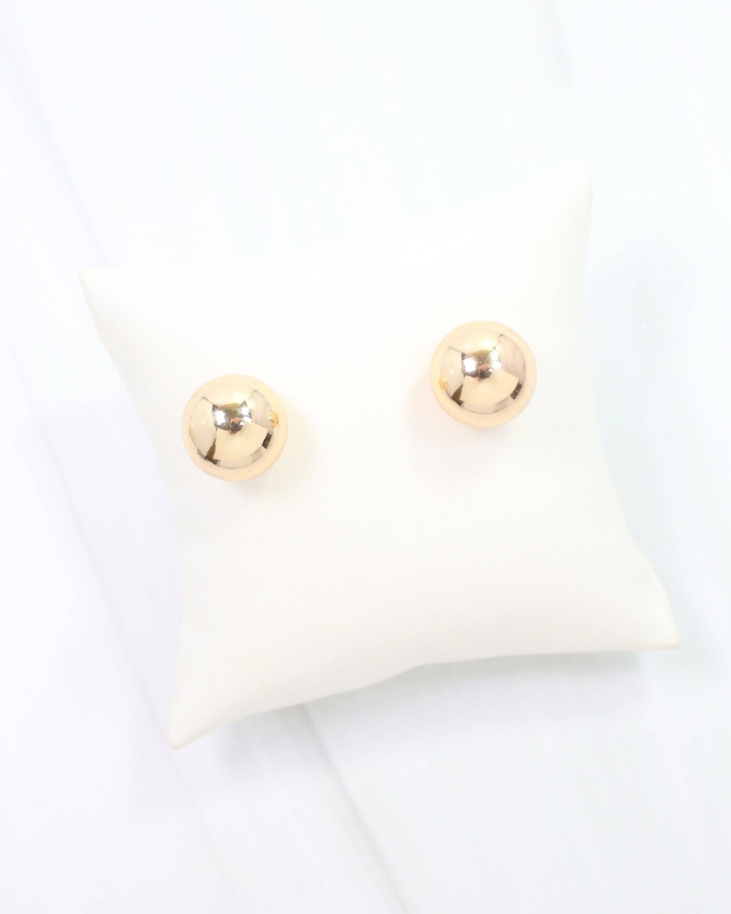 Caroline Hill - Bailey Medium Ball Earring WR Gold