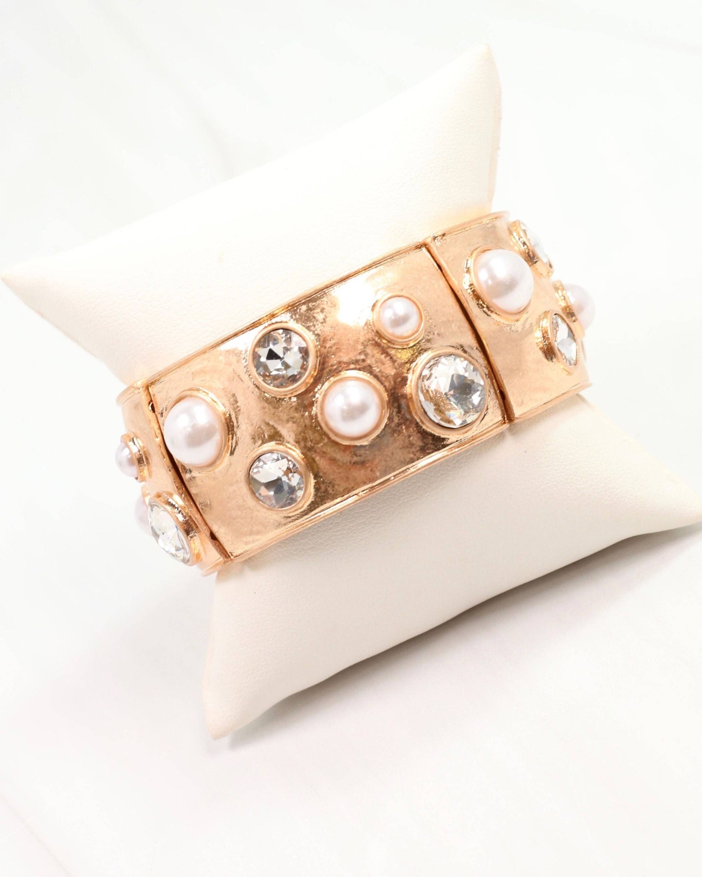 Caroline Hill - Julietta Stretch Bracelet Pearl
