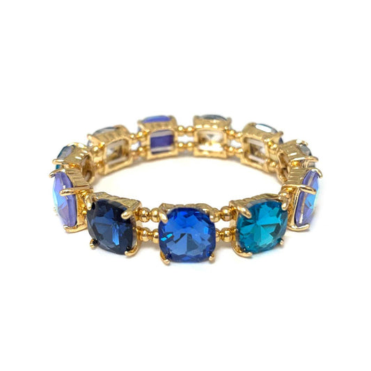 Blue Multi -Crystal Bracelet