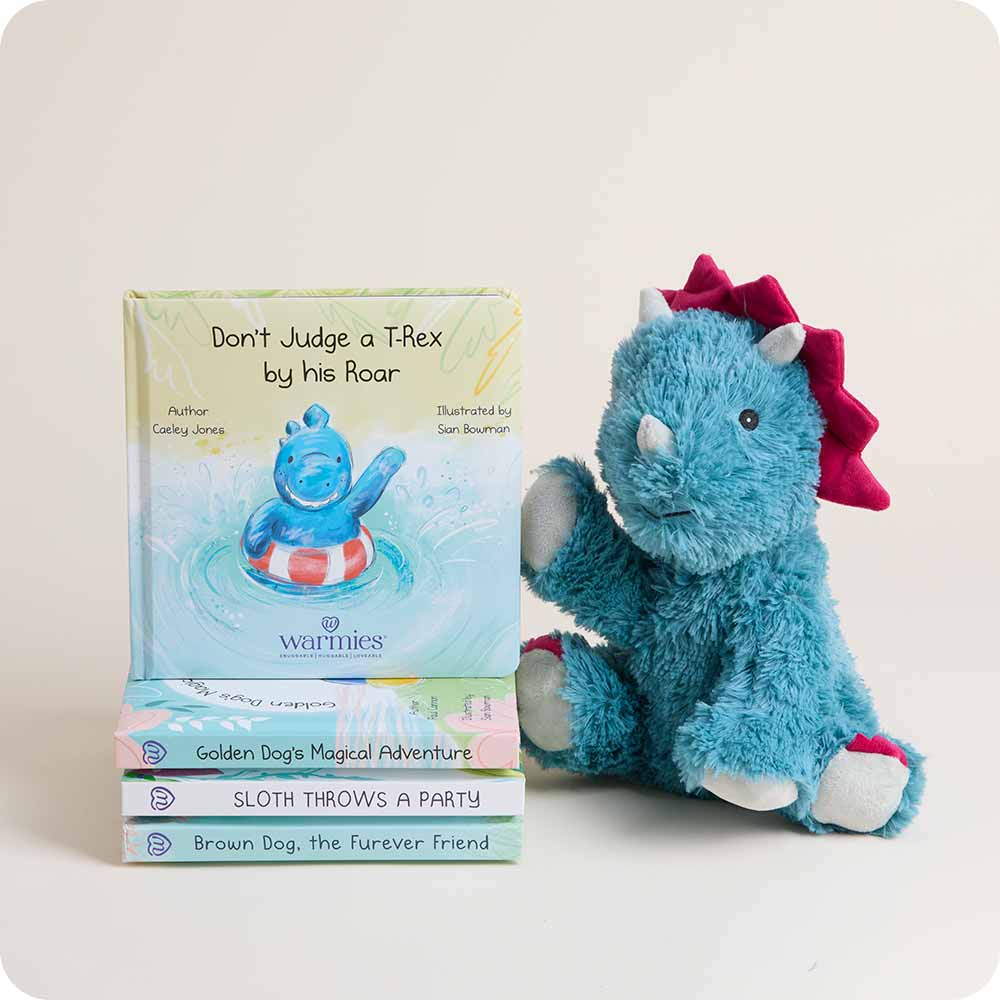 Warmies - Don't Judge a T-Rex by his Roar Board Book