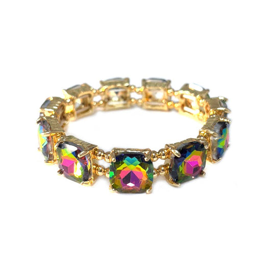 Volcano Cushion Cut Crystal Bracelet