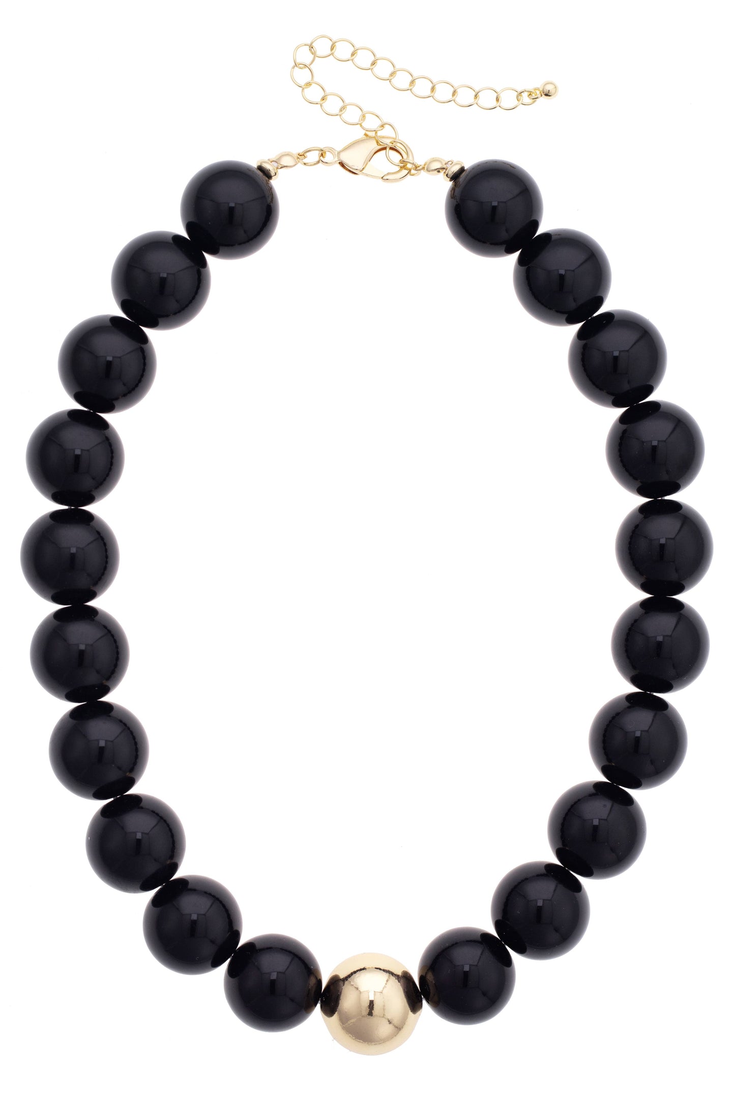 Canvas Style - Black Game Day Beaded Necklace