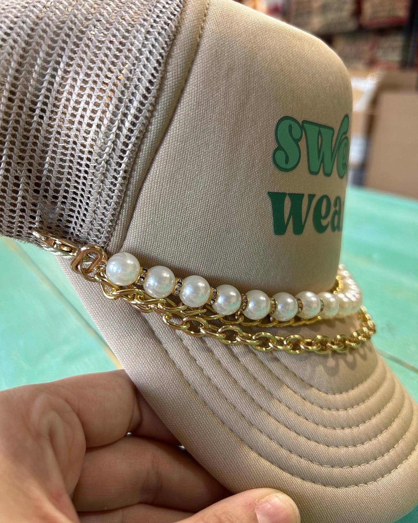 Pearl Triple Layer Trucker Chain
