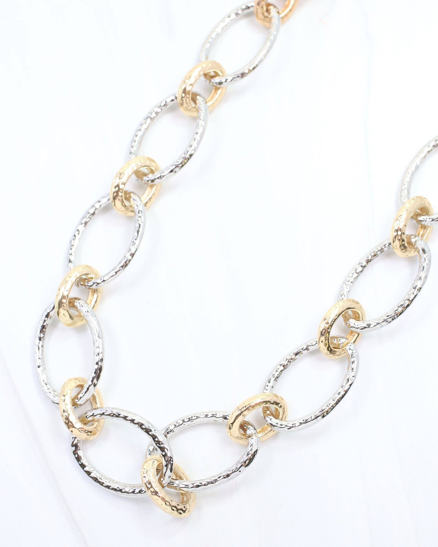 Caroline Hill - Lucinda Link Necklace Gold Silver