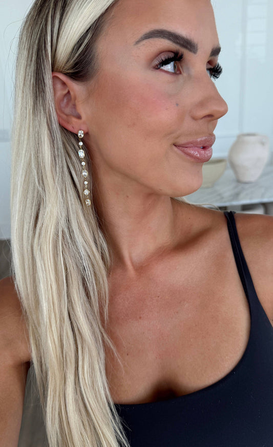 Clear Dangle Earrings