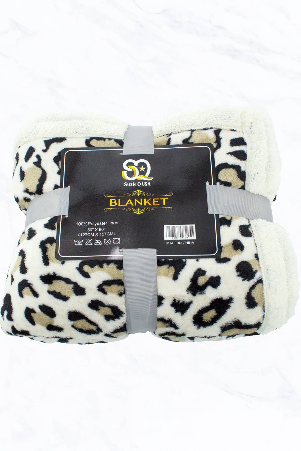 Beige Leopard Blanket