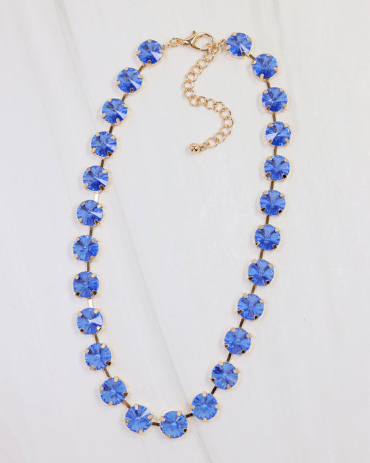 Caroline Hill -Sapphire Rhinestone Necklace