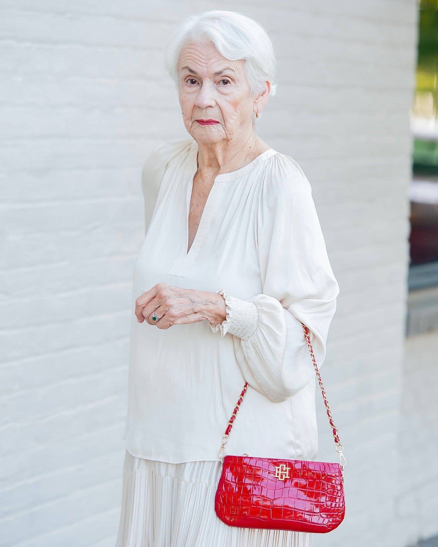 Caroline Hill - Livi Crossbody Red Patent EC