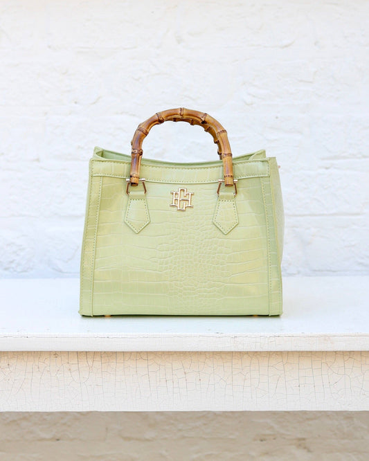 Caroline Hill - Kennedy Tote Lime EC