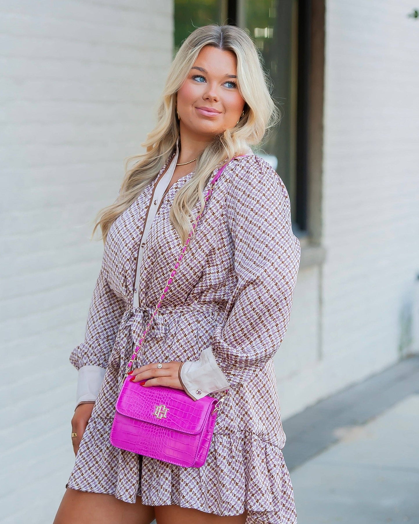 Caroline Hill - Evelyn Crossbody Hot Pink