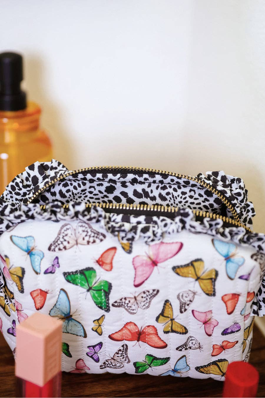Jess Lea - Butterfly Bliss Quilted Ruffle Bag