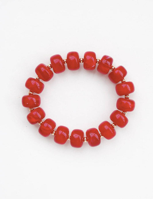 Red Beaded Bracelet