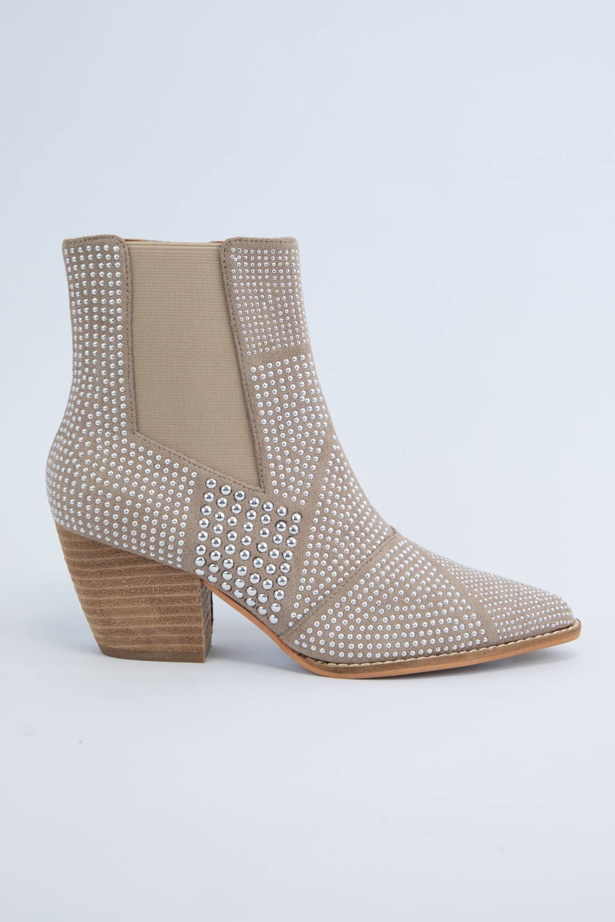 Oliccui - FRANCESCA STUDDED POINTY TOE ANKLE BOOTIE